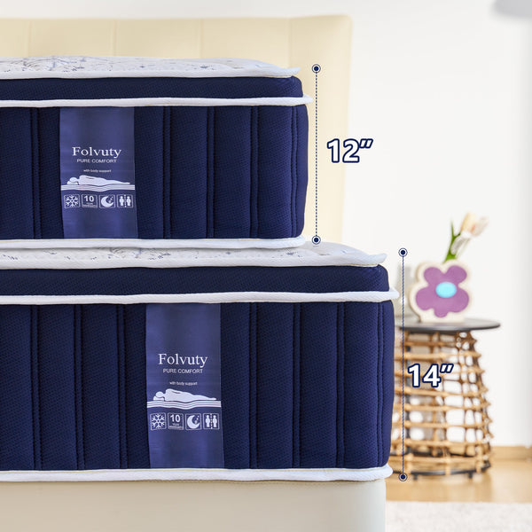 FOLVUTY CoolNest 14 Inch Full Hybrid Mattress - image 4