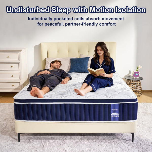 FOLVUTY CoolNest 14 Inch King Hybrid Mattress - image 6