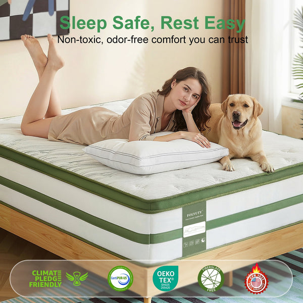 FOLVUTY EcoNest 14 Inch King Hybrid Mattress - image 5