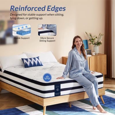 FOLVUTY DreamPlus 12 Inch Queen Cooling Hybrid Mattress - image 6