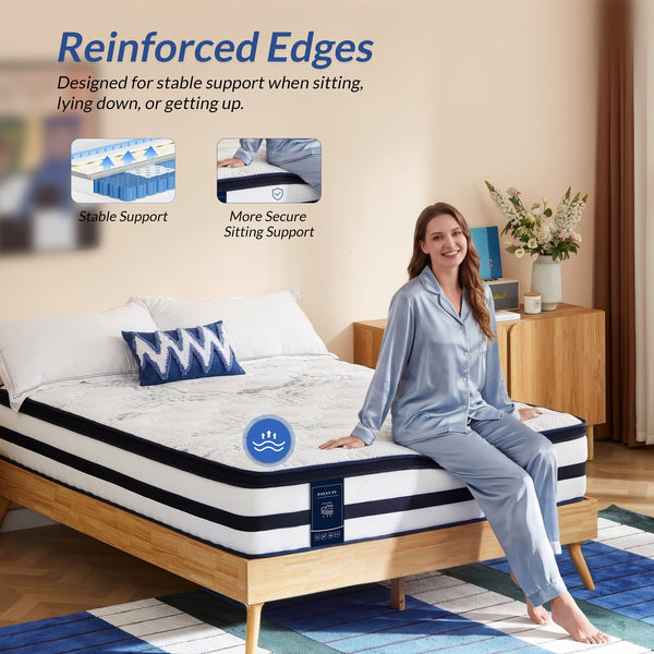 FOLVUTY DreamPlus 12 Inch Queen Cooling Hybrid Mattress - image 6